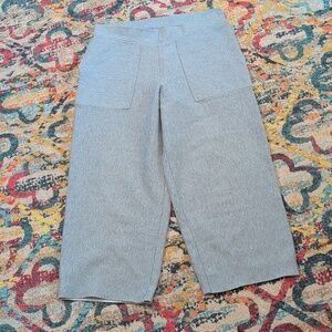 COS Gray Capri Pants Cotton Cashmere Blend Small
